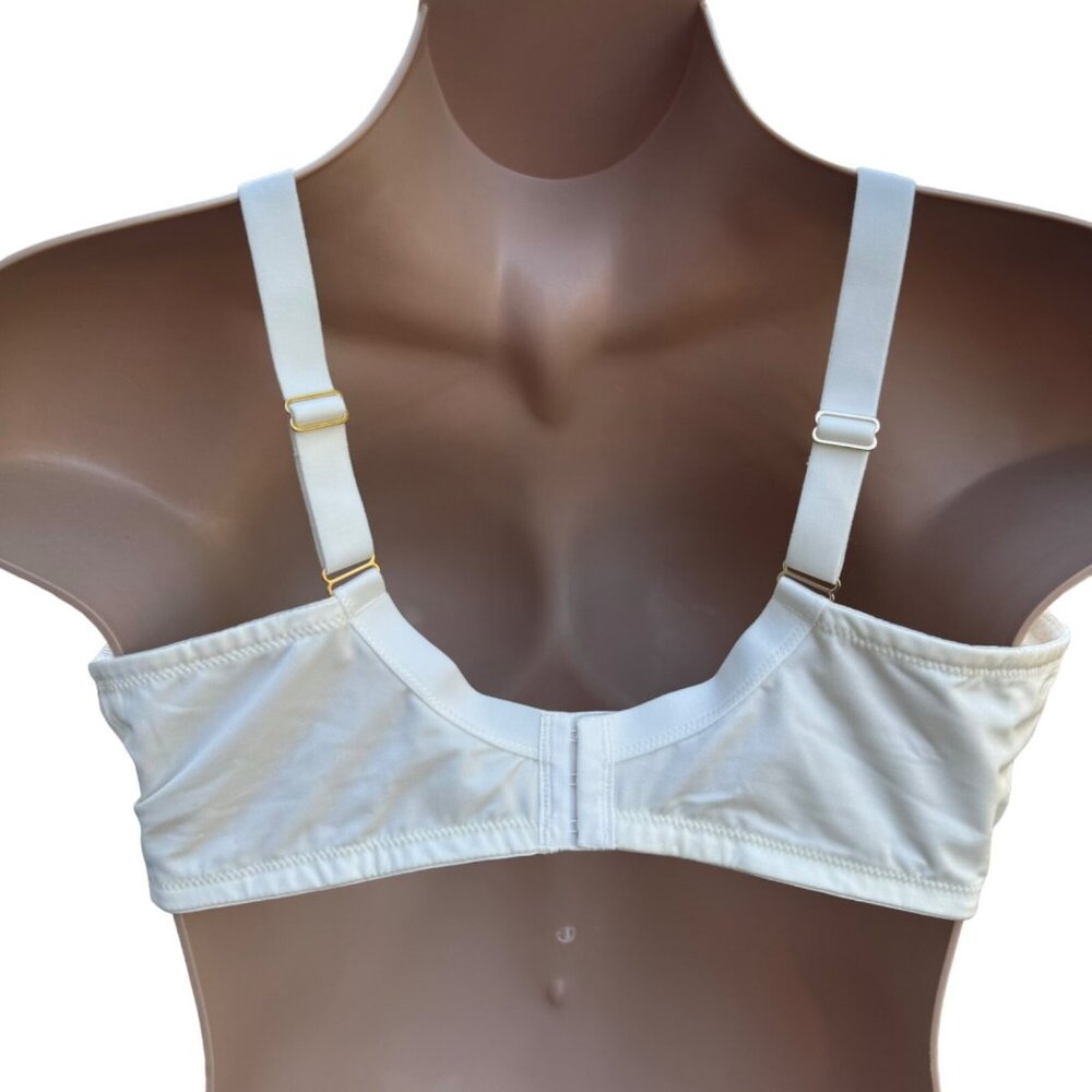 Unlined Full Coverage Underwire Bra 46DD Adjustable Straps Lace White Auden - Picture 8 of 16